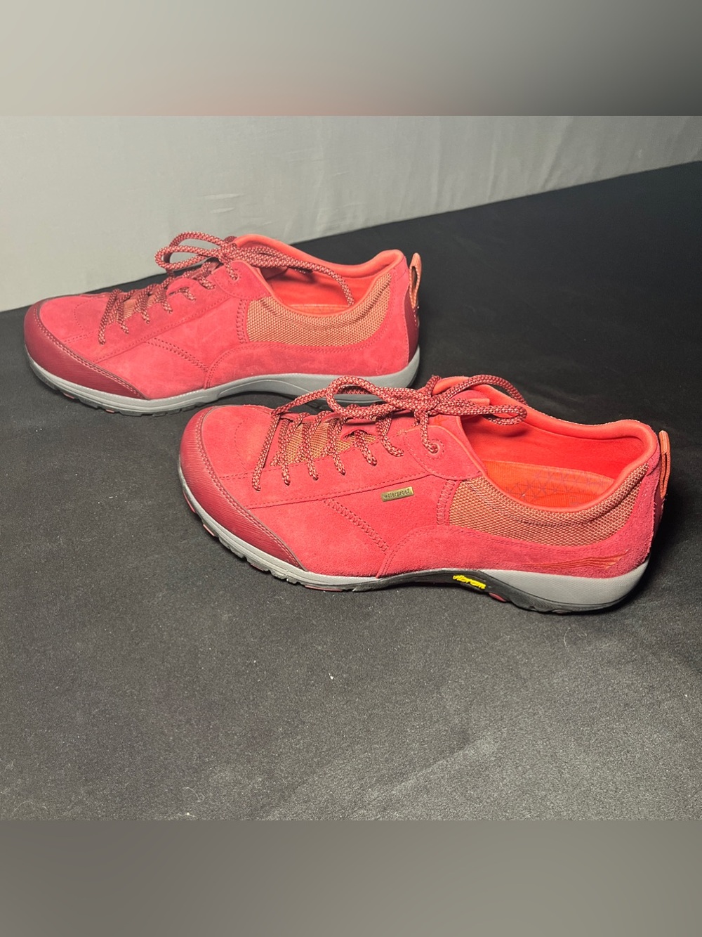 Dansko Red Suede Lace-Up Sneakers
